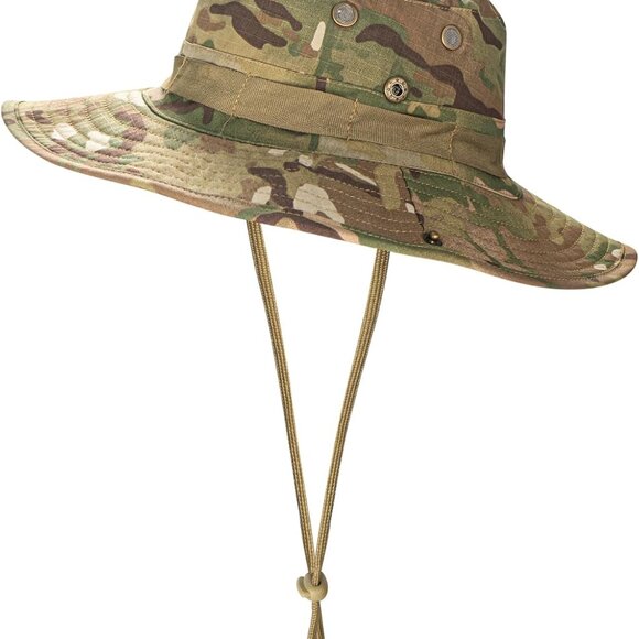 Sun Hats for Men Women Boonie Hat UPF 50+ Bucket Hat Wide Brim UV Protection Fis - Picture 6 of 6